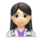 Woman Health Worker: Light Skin Tone