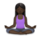 Woman in Lotus Position: Dark Skin Tone
