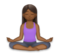 Woman in Lotus Position: Medium-Dark Skin Tone