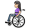 Woman in Manual Wheelchair: Light Skin Tone
