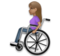Woman in Manual Wheelchair: Medium Skin Tone