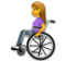 Woman in Manual Wheelchair