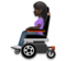 Woman in Motorized Wheelchair: Dark Skin Tone