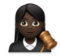 Woman Judge: Dark Skin Tone