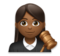 Woman Judge: Medium-Dark Skin Tone