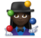 Woman Juggling: Dark Skin Tone