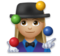 Woman Juggling: Medium-Light Skin Tone