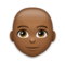 Woman: Medium-Dark Skin Tone, Bald