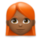 Woman: Medium-Dark Skin Tone, Red Hair