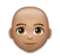 Woman: Medium Skin Tone, Bald