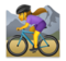 Woman Mountain Biking