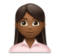 Woman Office Worker: Medium-Dark Skin Tone