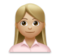 Woman Office Worker: Medium-Light Skin Tone