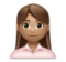 Woman Office Worker: Medium Skin Tone