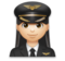 Woman Pilot: Light Skin Tone