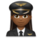 Woman Pilot: Medium-Dark Skin Tone