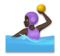 Woman Playing Water Polo: Dark Skin Tone
