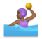 Woman Playing Water Polo: Medium-Dark Skin Tone