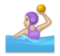 Woman Playing Water Polo: Medium-Light Skin Tone
