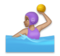 Woman Playing Water Polo: Medium Skin Tone