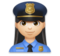 Woman Police Officer: Light Skin Tone