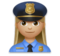 Woman Police Officer: Medium-Light Skin Tone