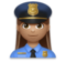 Woman Police Officer: Medium Skin Tone