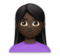 Woman Pouting: Dark Skin Tone