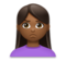 Woman Pouting: Medium-Dark Skin Tone