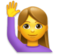 Woman Raising Hand