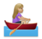 Woman Rowing Boat: Medium-Light Skin Tone