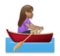 Woman Rowing Boat: Medium Skin Tone