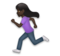 Woman Running: Dark Skin Tone