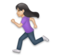Woman Running: Light Skin Tone