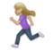 Woman Running: Medium-Light Skin Tone