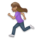 Woman Running: Medium Skin Tone