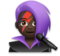 Woman Singer: Dark Skin Tone