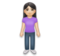 Woman Standing: Light Skin Tone