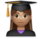 Woman Student: Medium Skin Tone