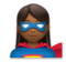 Woman Superhero: Medium-Dark Skin Tone