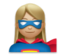Woman Superhero: Medium-Light Skin Tone