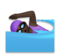 Woman Swimming: Dark Skin Tone
