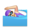 Woman Swimming: Light Skin Tone