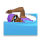 Woman Swimming: Medium-Dark Skin Tone
