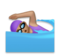 Woman Swimming: Medium Skin Tone