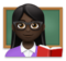Woman Teacher: Dark Skin Tone