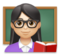 Woman Teacher: Light Skin Tone