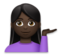 Woman Tipping Hand: Dark Skin Tone