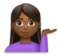 Woman Tipping Hand: Medium-Dark Skin Tone