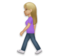 Woman Walking: Medium-Light Skin Tone